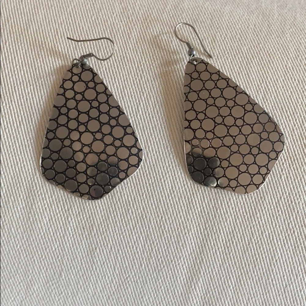 Silver earrings